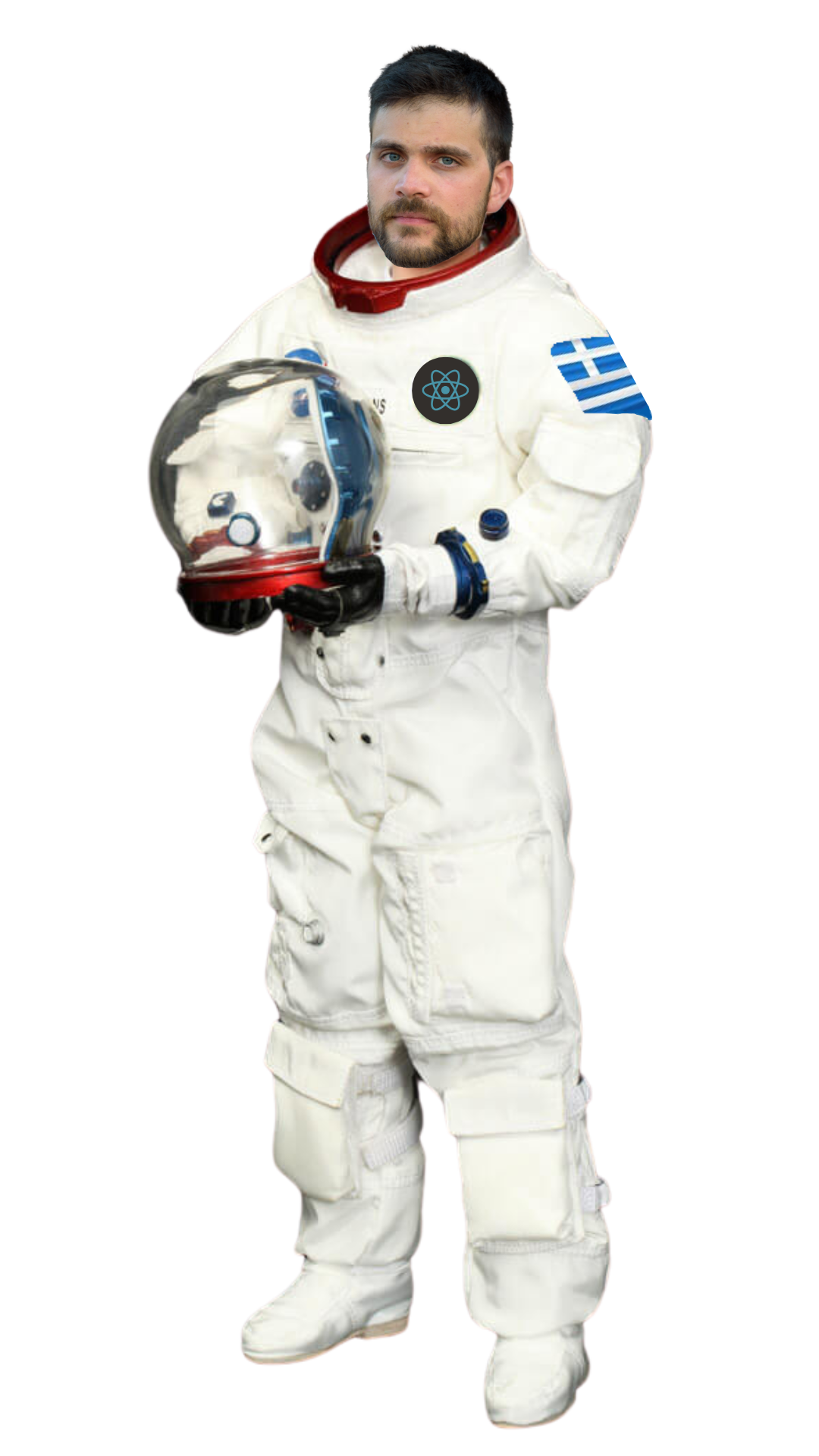 Giorgos Konstas in astronaut suit